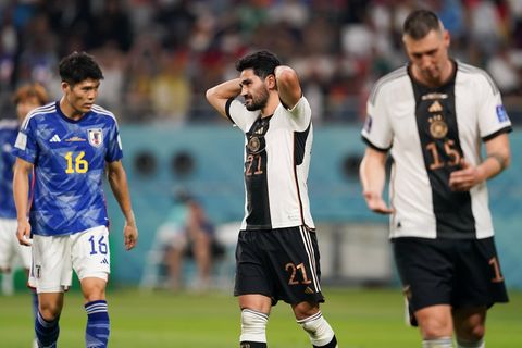 Ilkay Gündogan von der deutschen Elf reagiert während des Spiels Deutschland gegen Japan 
