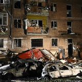 Raketenschäden in Wischgorod