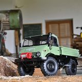 Sieger Kategorie L - Sammeln: 1:18 Nutzfahrzeuge  Unimog 406 Cabriolet   Schuco, Preis: 99,95 Euro