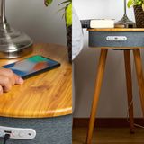 Beistelltisch mit Ladefunktion und Lautsprecher von Vooni