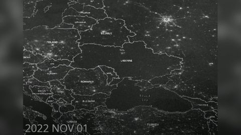 NASA-Aufnahmen zeigen Stromausfall in der Ukraine