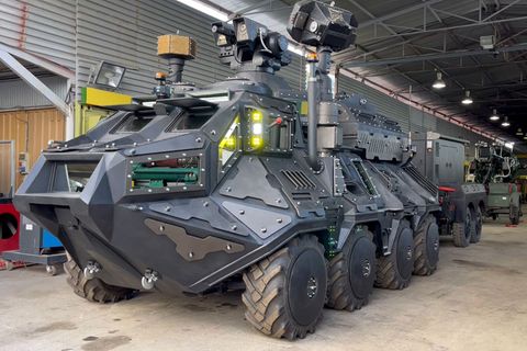 Das Panzerfahrzeug Minotaurus soll Drohnen eliminieren können