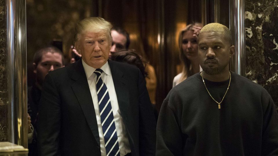 Donald Trump und Kanye West bei einem gemeinsamen Auftritt