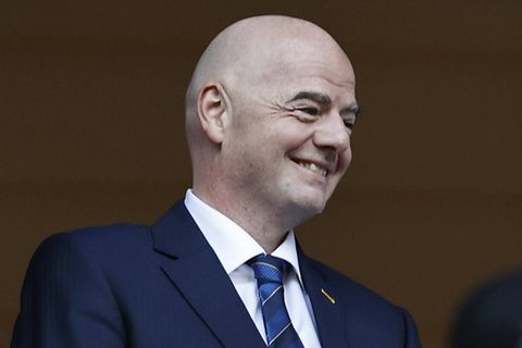 Fifa-Präsident Gianni Infantino grinst