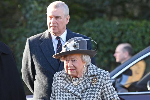 Prinz Andrew und Queen Elizabeth II.