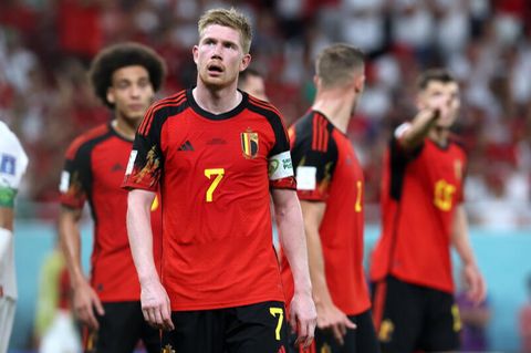 Reichlich bedient: Belgiens Mittelfeldmotor Kevin De Bruyne (vorn) nach dem Gegentor
