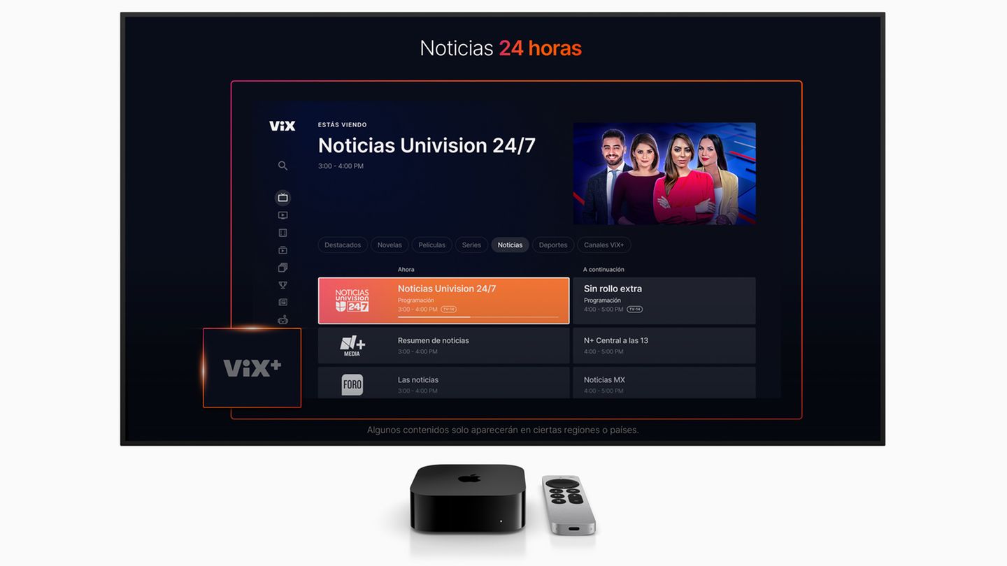 Beste Apple-TV-App des Jahres: ViX  Streaming ist die Hauptfunktion von Apples TV-Box. Und die App "ViX" tut das noch besser als andere Programme für das Apple TV. Leider git es einen großen Haken: Die App konzentriert sich voll auf spanisch-sprachige Inhalte. Und ist in Deutschland nicht erhältlich.