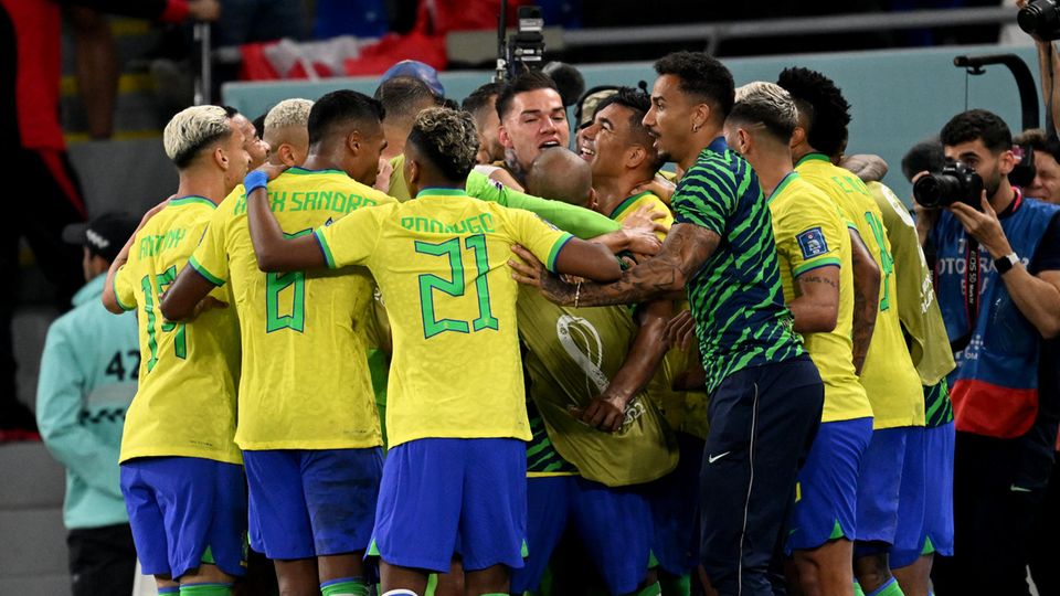 Konnte erst in der 83. Minute ein Tor gegen die Schweiz bejubeln: Brasiliens WM-Team