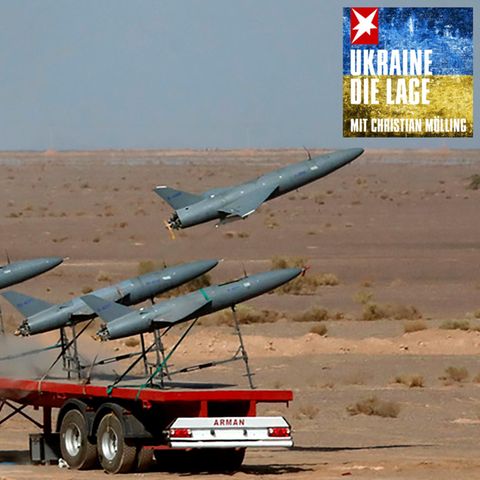 Iranische Drohnen bei einer Militärübung im Iran