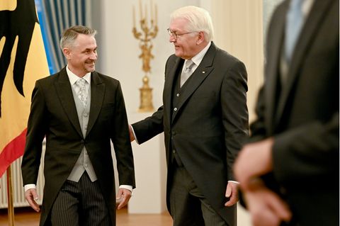 Dariusz Pawlos, Botschafter der Republik Polen, wird von Bundespräsident Frank-Walter Steinmeier im Schloss Bellevue akkreditiert