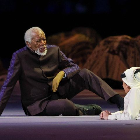 Morgan Freeman bei der WM-Eröffnungsfeier