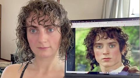 Frau kommt vom Friseur und sieht plötzlich aus wie Frodo