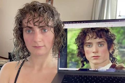 Frau kommt vom Friseur und sieht plötzlich aus wie Frodo