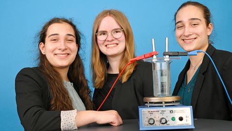 Hannah Amrhein und Lena und Hanna Fries
