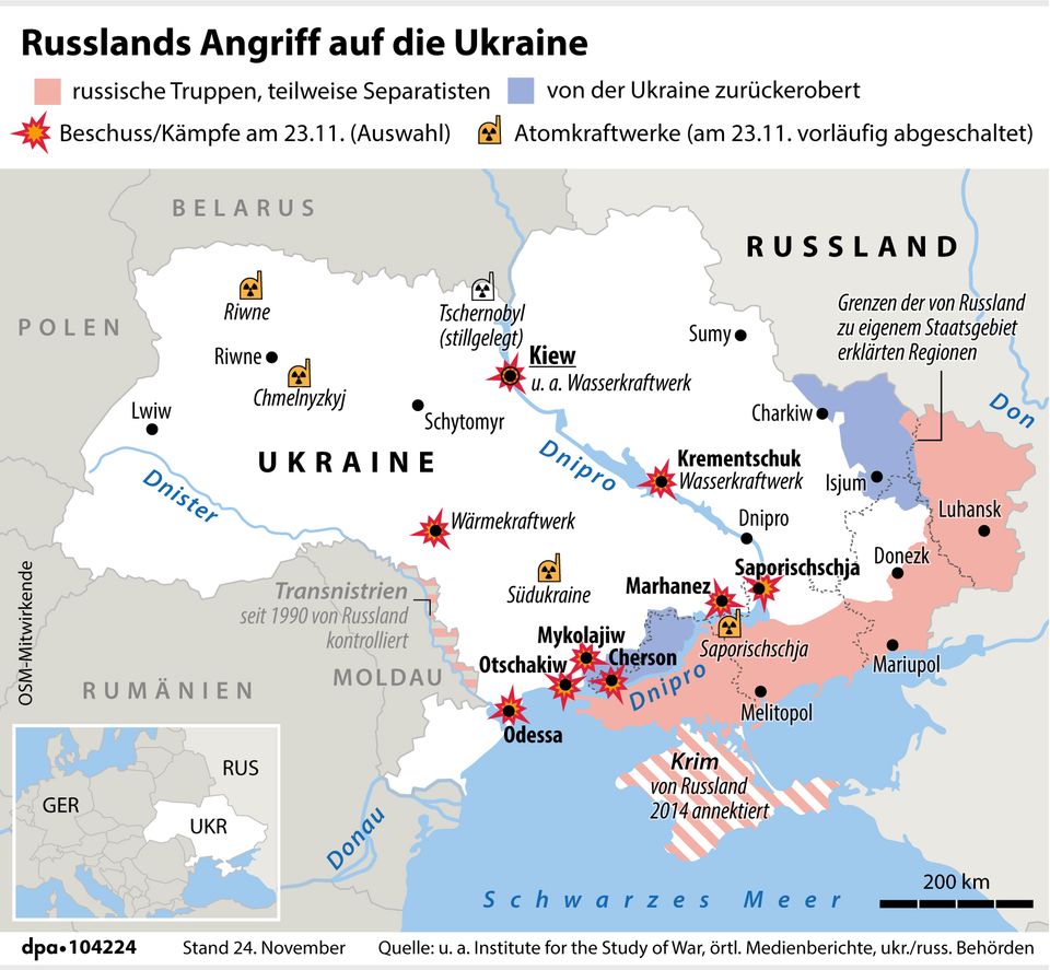 Angriffe auf die Ukraine Angriffe auf die Ukraine