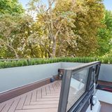 Die Dachterrasse des Hauses