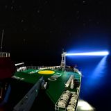 Deck des Forschungsschiffs "Sonne"