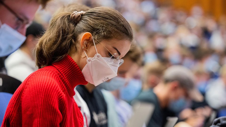 Student im Hörsaal