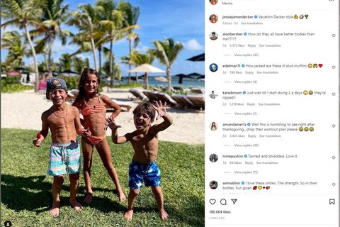 Dieses Bild ihrer drei Kids postete Jessie James Decker auf Instagram
