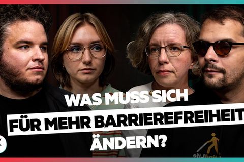 In der DISKUTHEK sprechen Menschen mit Behinderung über Barrierefreiheit