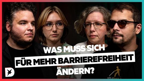 In der DISKUTHEK sprechen Menschen mit Behinderung über Barrierefreiheit
