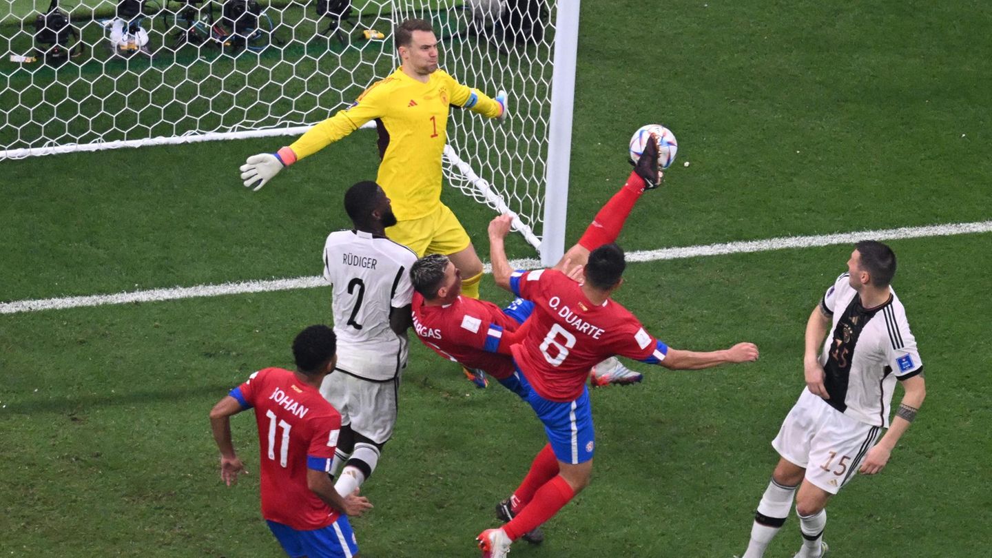Japan jubelt: Die Fußballwelt steht Kopf Die vogelwilde deutsche Defensive sieht erneut schlecht aus: Juan Vargas trifft in der 70. Minute zur 2:1-Führung für Costa Rica. Auch im Parallelspiel führt Japan weiter gegen Spanien, aktuell wären Deutschland und Spanien ausgeschieden. Die Fußballwelt steht Kopf Die vogelwilde deutsche Defensive sieht erneut schlecht aus: Juan Vargas trifft in der 70. Minute zur 2:1-Führung für Costa Rica. Auch im Parallelspiel führt Japan weiter gegen Spanien, aktuell wären Deutschland und Spanien ausgeschieden.