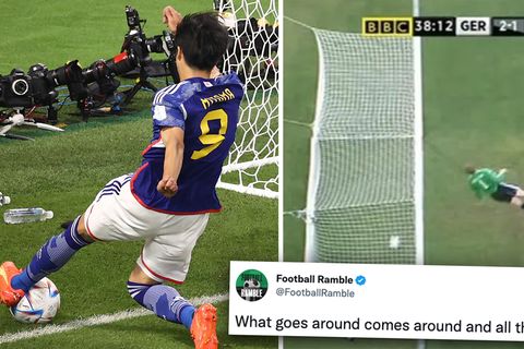 Viele englische Fans feiern Japans umstrittenes Siegtor gegen Spanien als späte Rache – für Englands aberkannten Treffer gegen Deutschland (erzielt von Frank Lampard) bei der Fußball-WM in Südafrika.