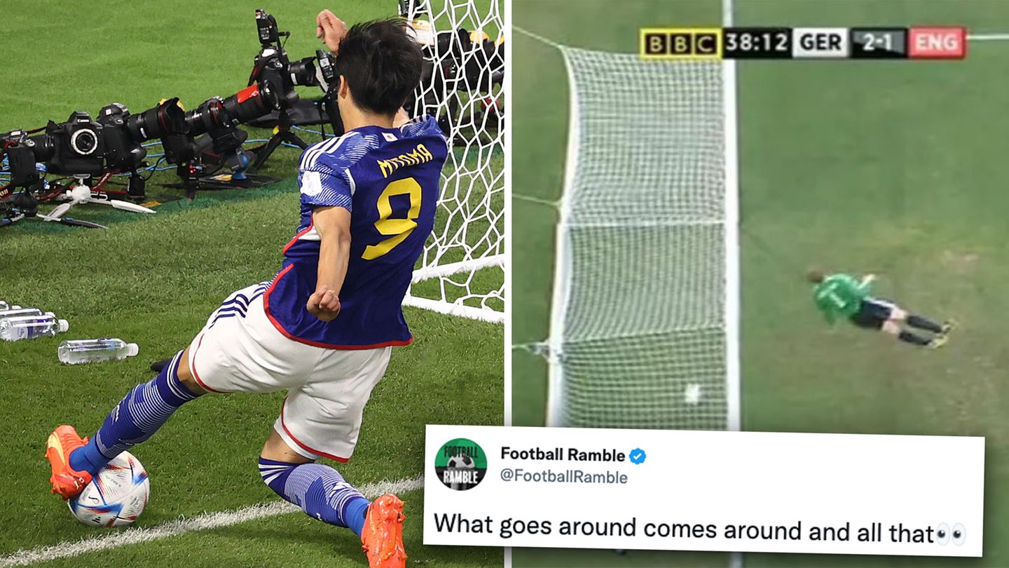 Viele englische Fans feiern Japans umstrittenes Siegtor gegen Spanien als späte Rache – für Englands aberkannten Treffer gegen Deutschland (erzielt von Frank Lampard) bei der Fußball-WM in Südafrika.