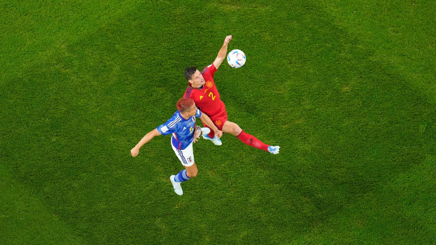 Wirkten in Halbzeit zwei irgendwann beide durchaus zufrieden mit dem Ergebnis: Japan und Spanien bei der WM 2022