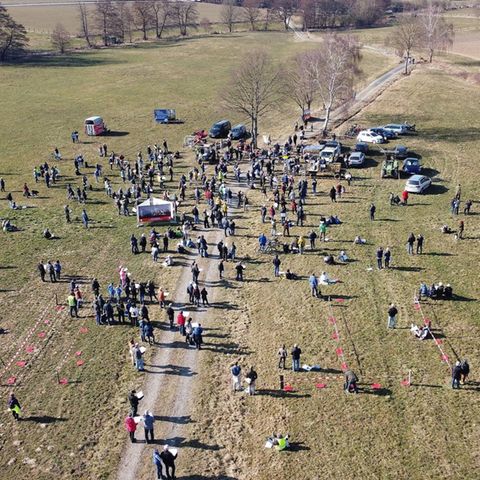Protest gegen Windkraft im Reinhardswald
