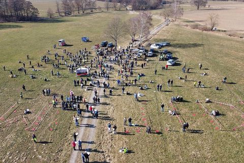 Protest gegen Windkraft im Reinhardswald