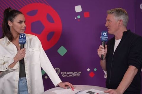 Bastian Schweinsteiger und Esther Sedlaczek