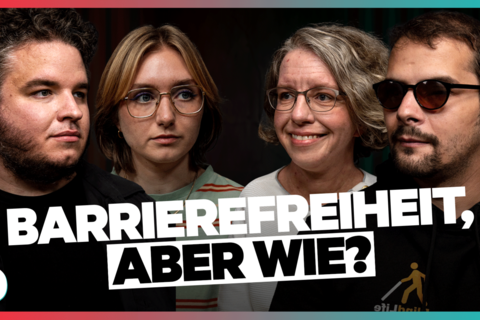In der DISKUTHEK sprechen Menschen mit Behinderung über Barrierefreiheit