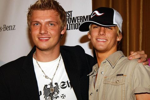 Die Brüder Nick und Aaron Carter im Jahr 2005