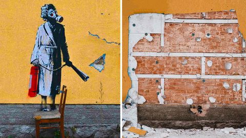 Neuer Instagram-Post: Banksy macht jetzt Kunst zu Hause – und bekommt Ärger mit seiner Frau