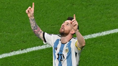 Lionel Messi feiert