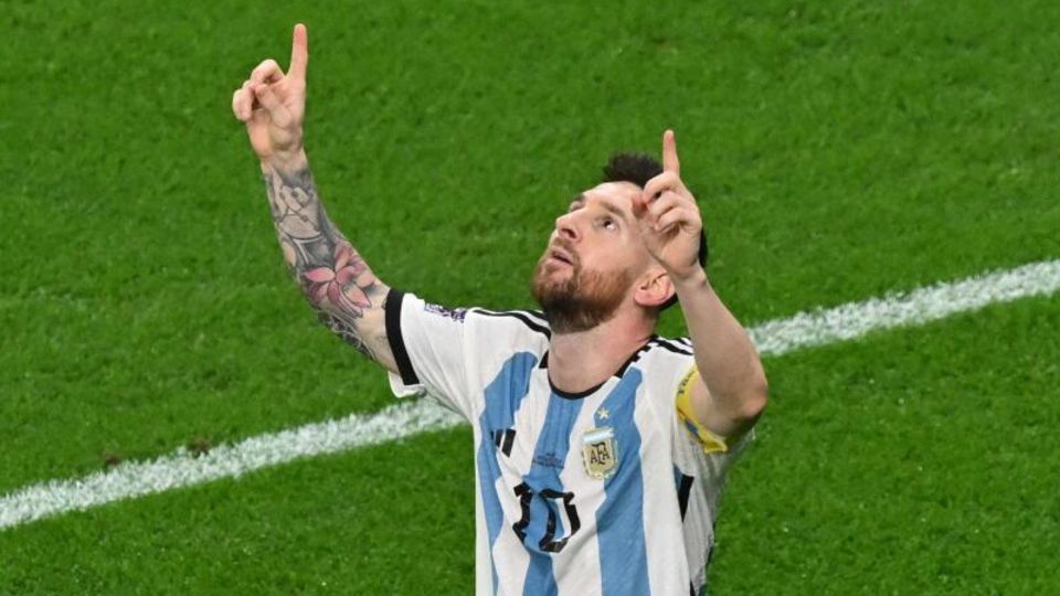 Lionel Messi feiert