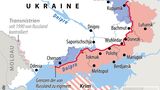 Der Frontverlauf in der Ukraine