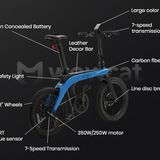 Die Lichtanlage ist im Rahmen integriert.