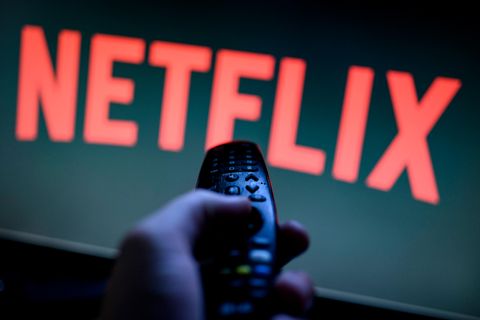 Netflix-Logo auf TV
