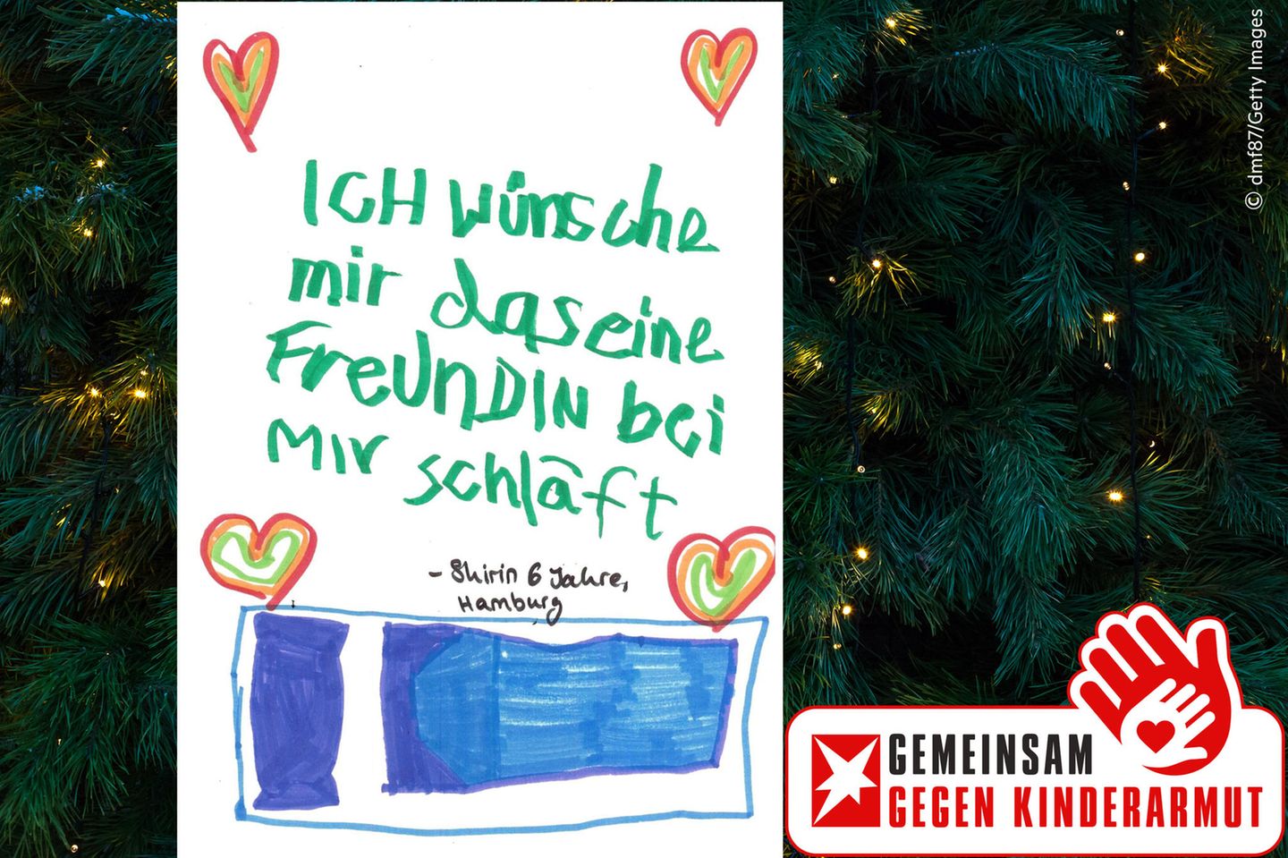 Wunschzettel der sechsjährigen Shirin