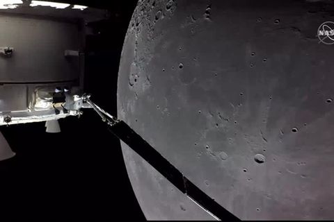 Video: Orion sagt dem Mond "Adieu"