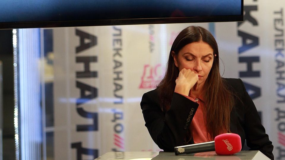 Generaldirektorin des Fernsehsenders Doschd Natalia Sindeeva