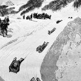 Schlittenfahren gehört genauso zur Geschichte von St. Moritz, wie andere Wintersportarten. 