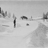 Durch die steilen Pisten waren in St. Moritz schon immer hohe Geschwindigkeiten mit dem Bob möglich. 