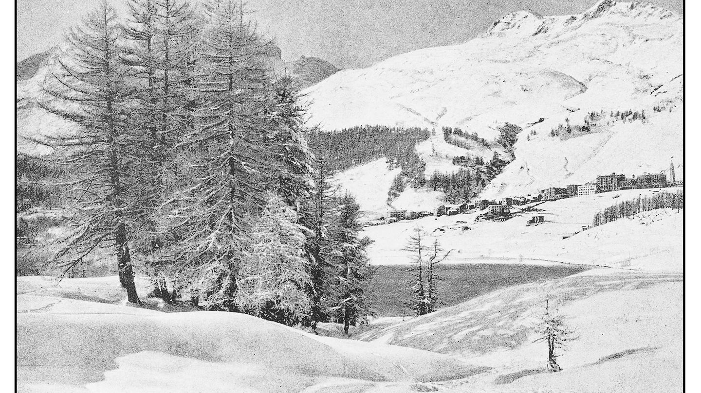 Das Bergland rund um St. Moritz im 19. Jahrhundert.