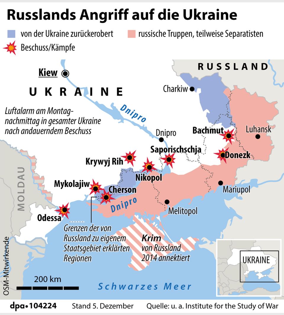 Krieg in Europa: Das aktuelle Kampfgeschehen in der Ukraine Das aktuelle Kampfgeschehen in der Ukraine