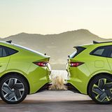 Skoda Enyaq RS iV und Enyaq Coupé RS iV unterscheiden sich nur durch die Form des Hecks