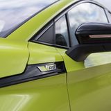 Das RS-Logo am Skoda Enyaq RS iV