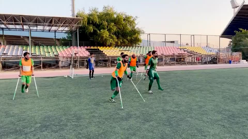 Video: Irak: Nationalmannschaft von kriegsversehrten Kickern Video: Irak: Nationalmannschaft von kriegsversehrten Kickern